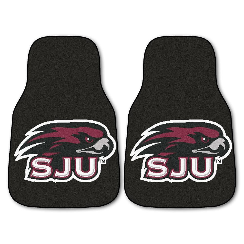 Saint Joseph's Hawks NCAA Car Floor Mats (2 Front)