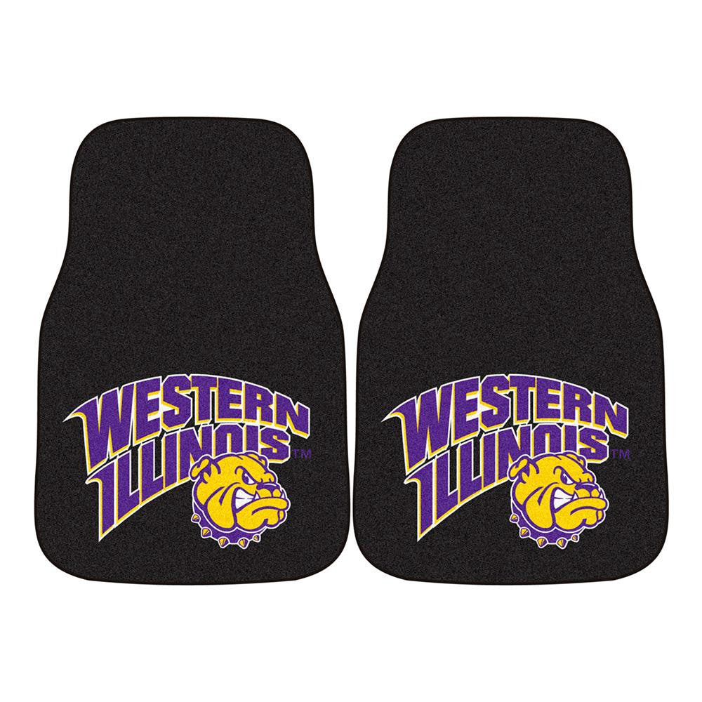 Western Illinois Leathernecks NCAA Car Floor Mats (2 Front)