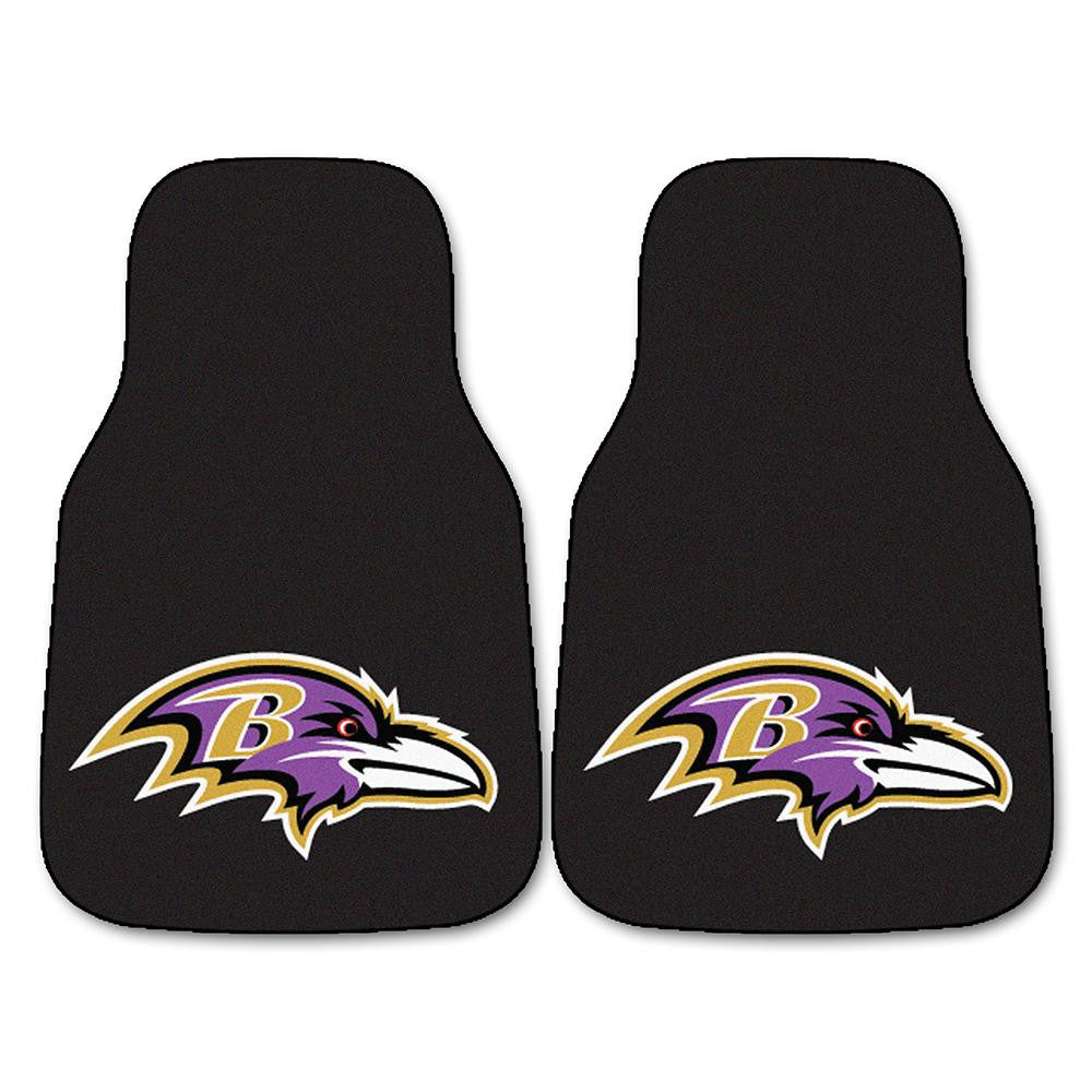 Baltimore Ravens NFL Car Floor Mats (2 Front)