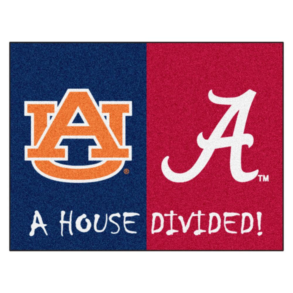 House Divided: Alabama - Auburn NCAA House Divided NFL All-Star Floor Mat (34x45)