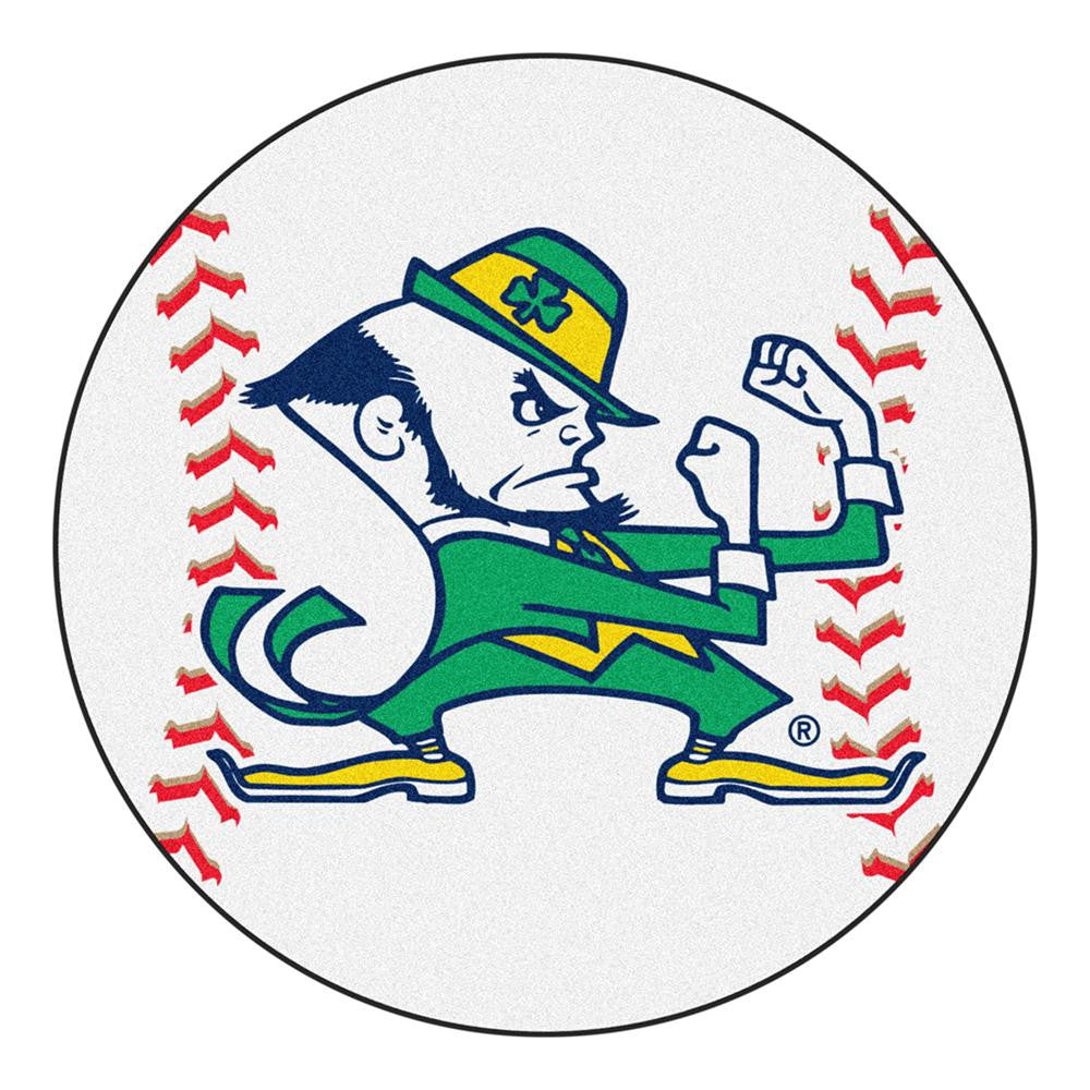 Notre Dame Fighting Irish NCAA Baseball Round Floor Mat (29) Fighting Irish Logo