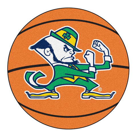 Notre Dame Fighting Irish NCAA Basketball Round Floor Mat (29) Fighting Irish Logo