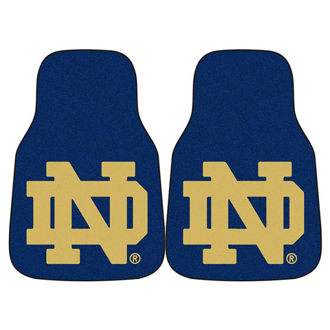 Notre Dame Fighting Irish NCAA Car Floor Mats (2 Front) Fighting Irish Logo