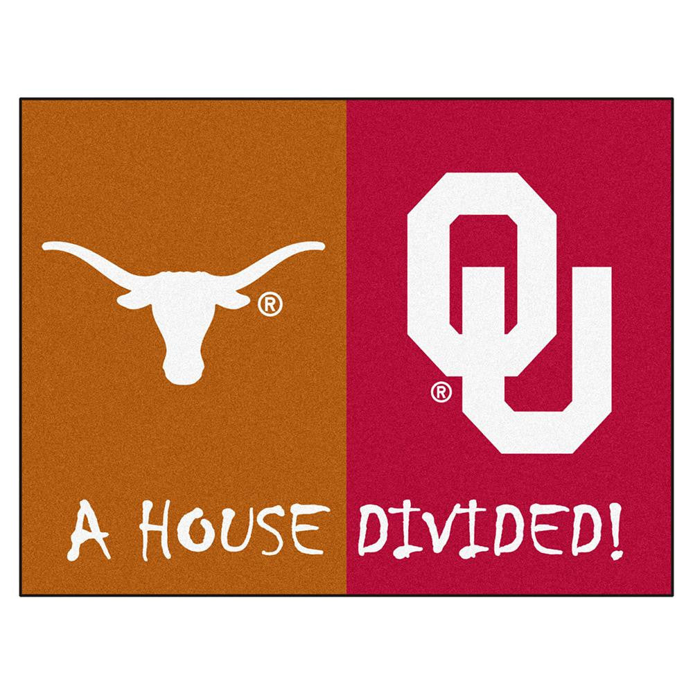 Texas Longhorns-Oklahoma Sooners NCAA House Divided NCAA All-Star Floor Mat (34x45)