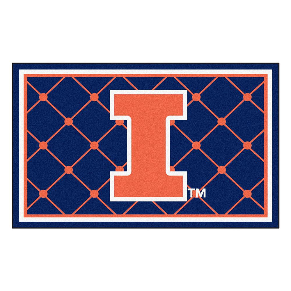 Illinois Fighting Illini NCAA Floor Rug (4'x6')