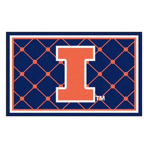 Illinois Fighting Illini NCAA Floor Rug (4'x6')
