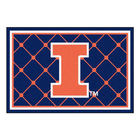 Illinois Fighting Illini NCAA Floor Rug (60x96)