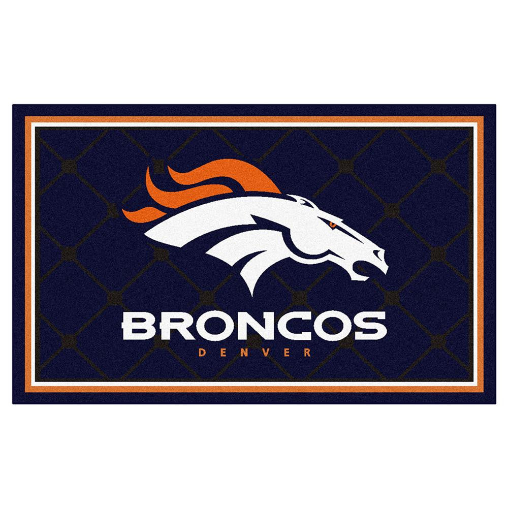 Denver Broncos NFL Floor Rug (4'x6')