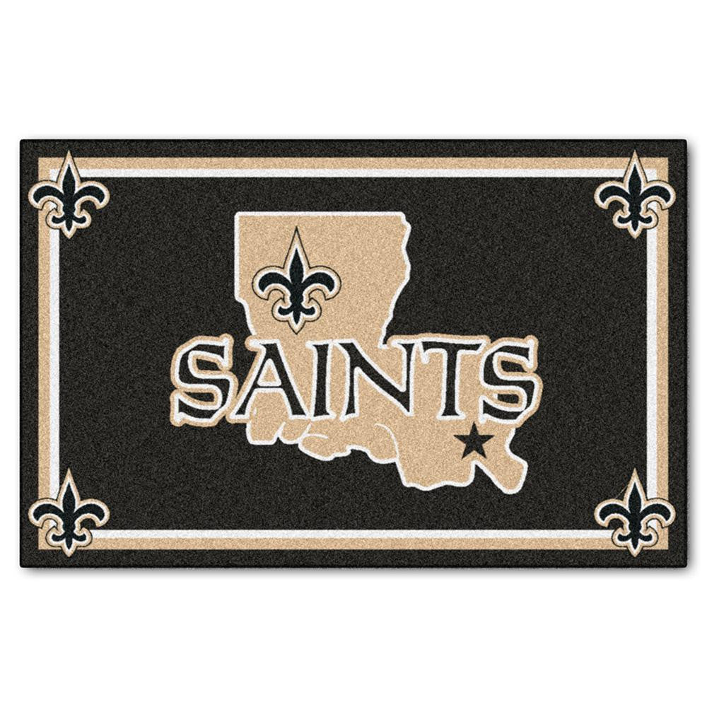 New Orleans Saints NFL Floor Rug (4'x6')