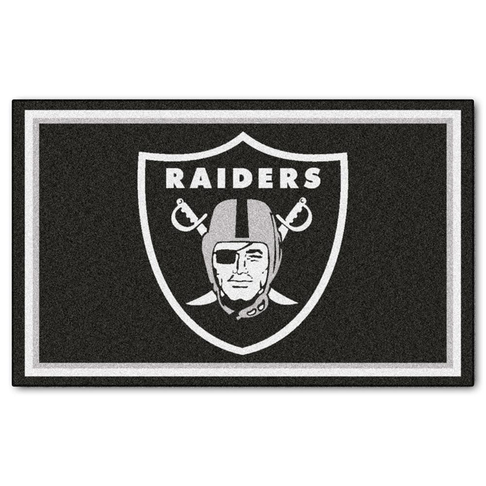 Oakland Raiders NFL Floor Rug (4'x6')