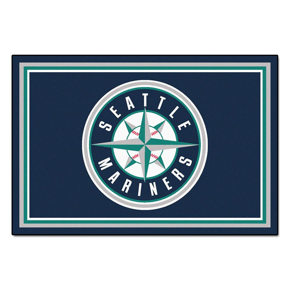 Seattle Mariners MLB Floor Rug (5x8')