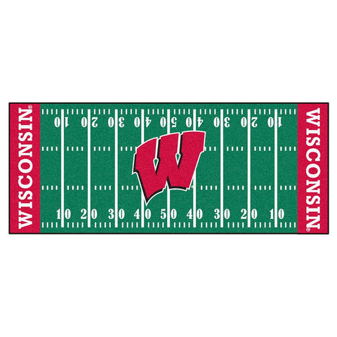 Wisconsin Badgers NCAA Floor Runner (29.5x72) W Logo