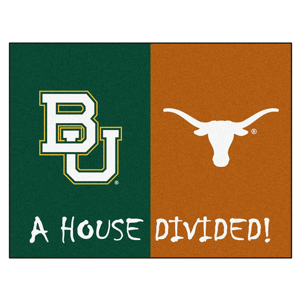House Divided: Baylor - Texas NCAA House Divided NFL All-Star Floor Mat (34x45)