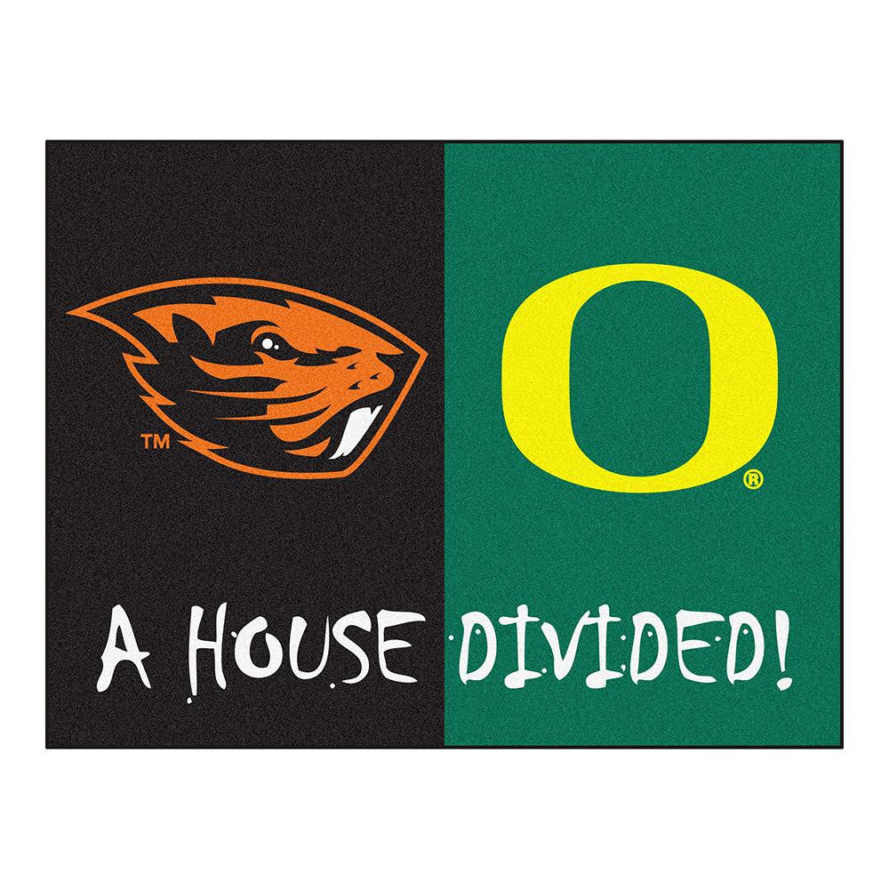 Oregon Ducks-Oregon State Beavers NCAA House Divided NCAA All-Star Floor Mat (34x45)