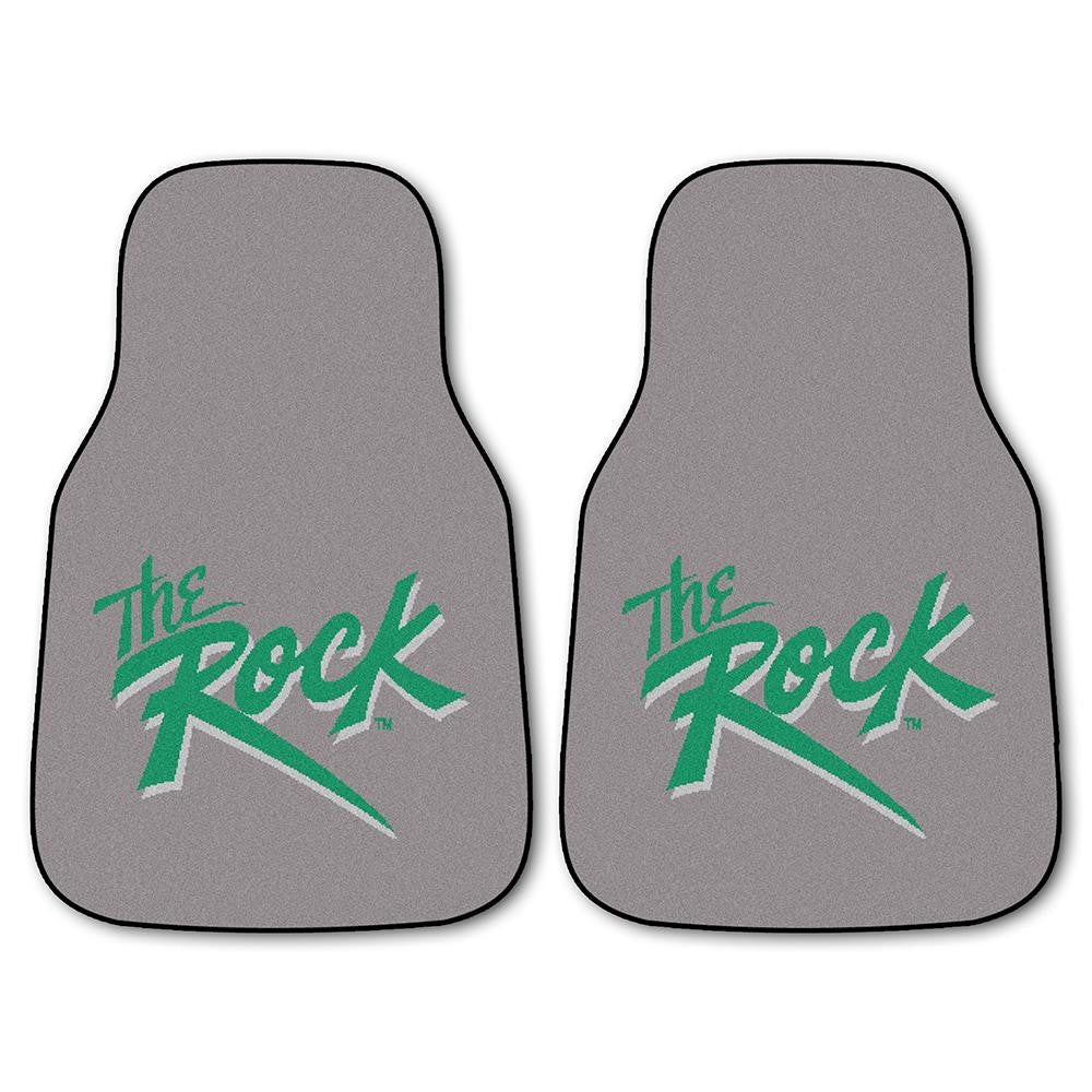 Slippery Rock NCAA 2-Piece Printed Carpet Car Mats (18x27)