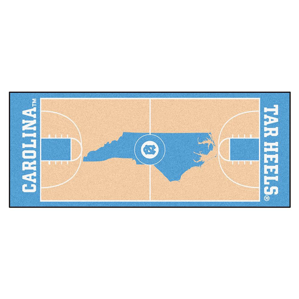 North Carolina Tar Heels NCAA Court Runner (29.5x72)