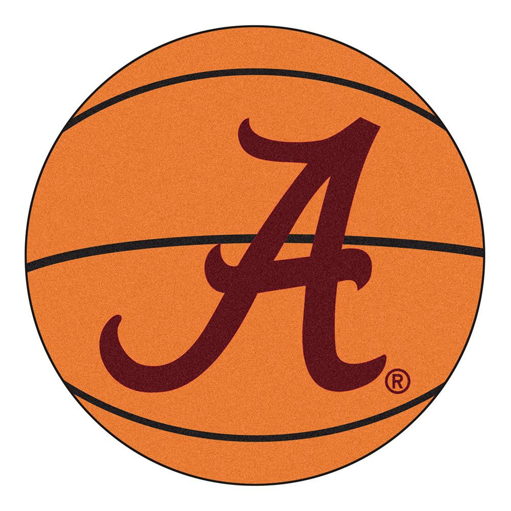 Alabama Crimson Tide NCAA Basketball Round Floor Mat (29)