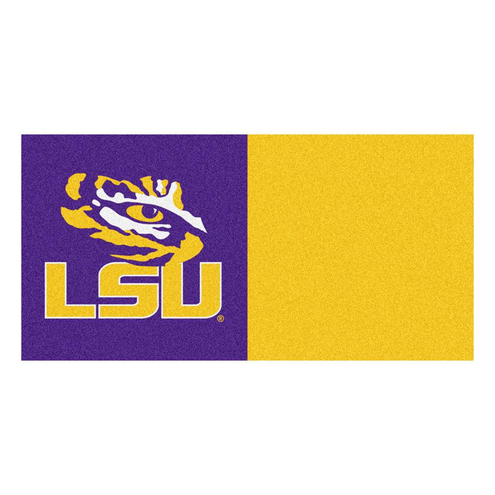 Louisiana State Fightin Tigers NCAA Team Logo Carpet Tiles