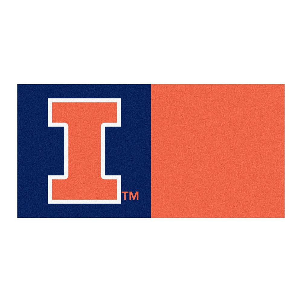 Illinois Fighting Illini NCAA Team Logo Carpet Tiles