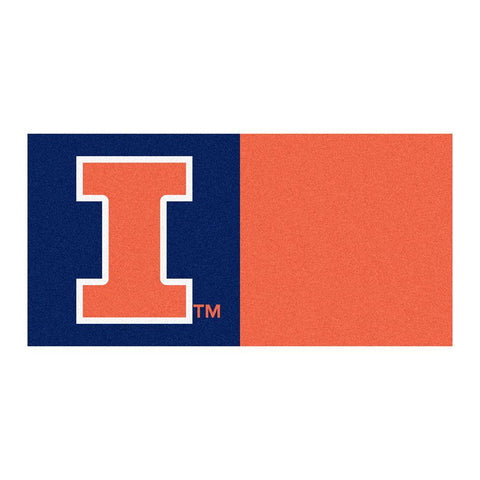 Illinois Fighting Illini NCAA Team Logo Carpet Tiles