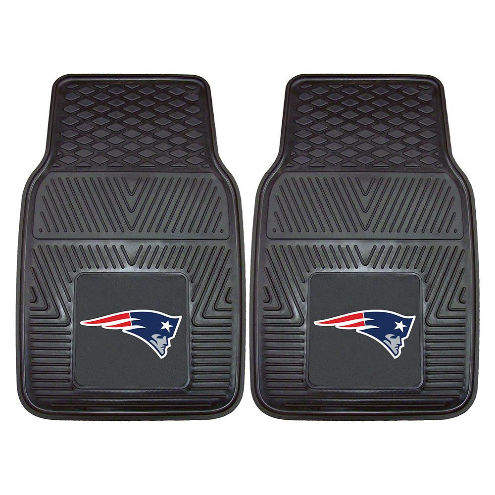 New England Patriots NFL Heavy Duty 2-Piece Vinyl Car Mats (18x27)