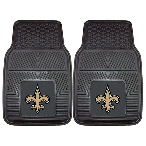 New Orleans Saints NFL Heavy Duty 2-Piece Vinyl Car Mats (18x27)