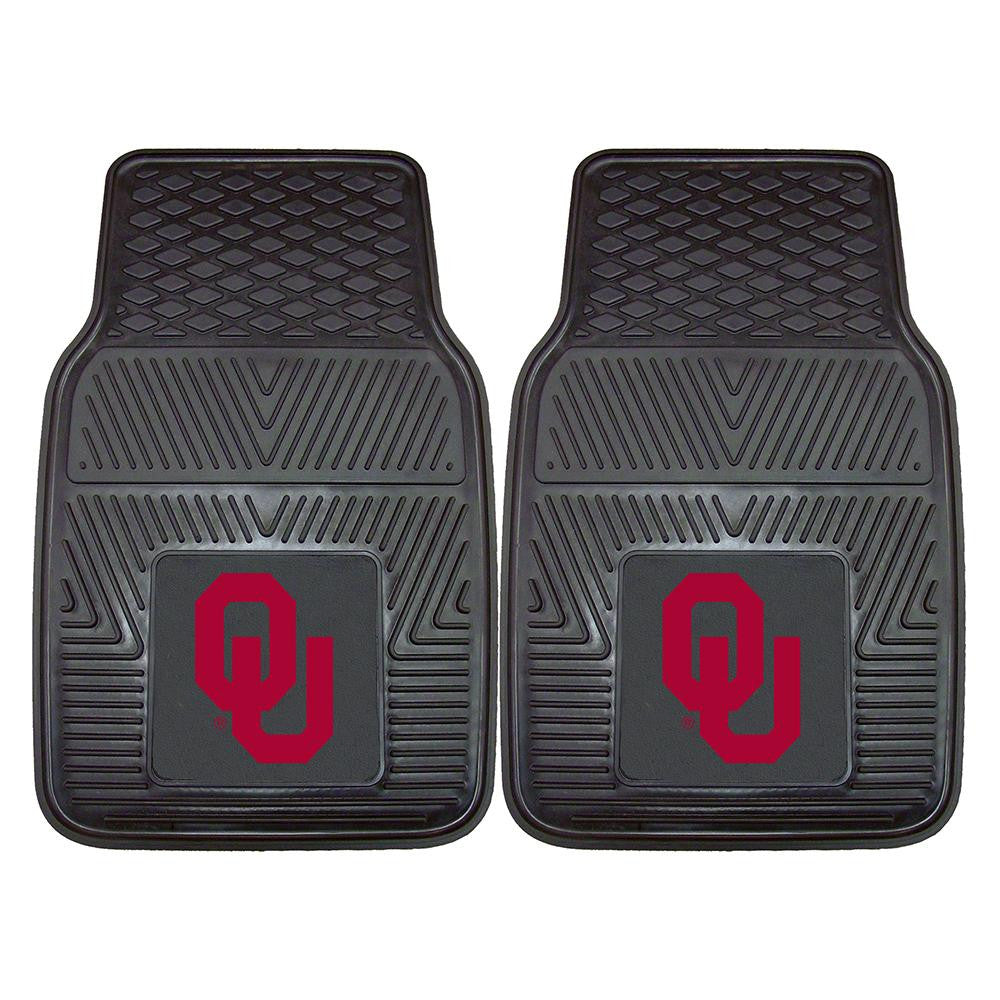 Oklahoma Sooners NCAA Heavy Duty 2-Piece Vinyl Car Mats (18x27)