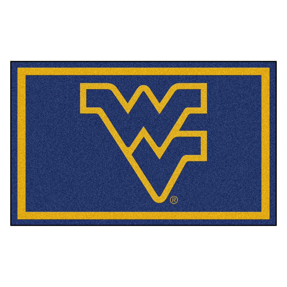 West Virginia Mountaineers NCAA 4x6 Rug (46x72)