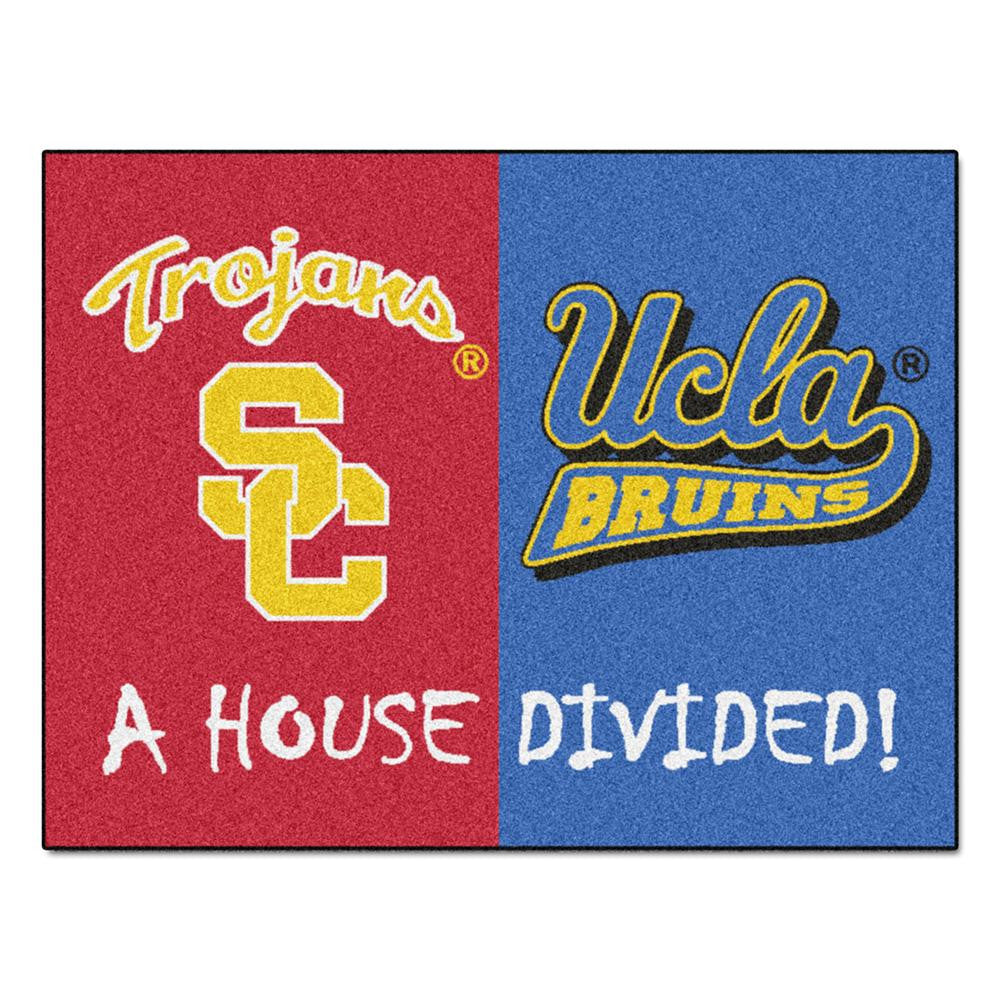USC Trojans - UCLA Bruins House Divided NCAA All-Star Floor Mat (34x45)