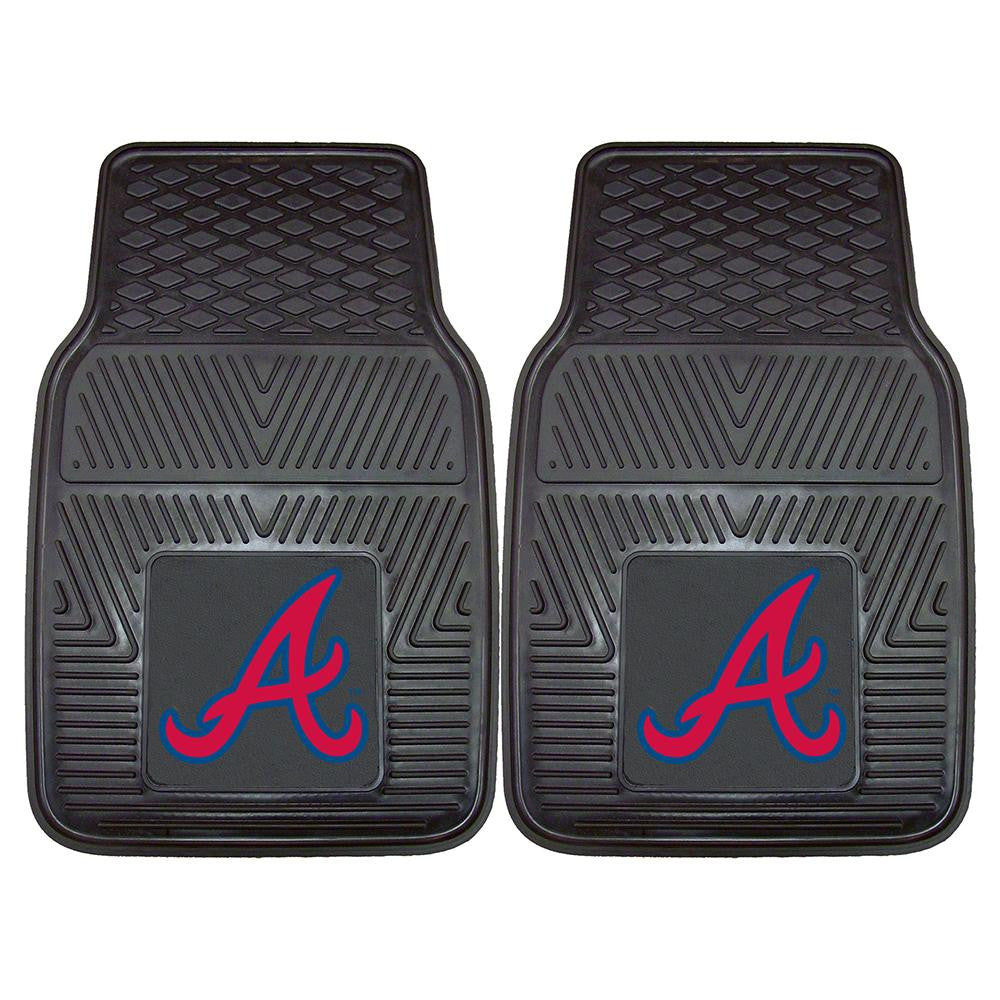 Atlanta Braves MLB Heavy Duty 2-Piece Vinyl Car Mats (18x27)