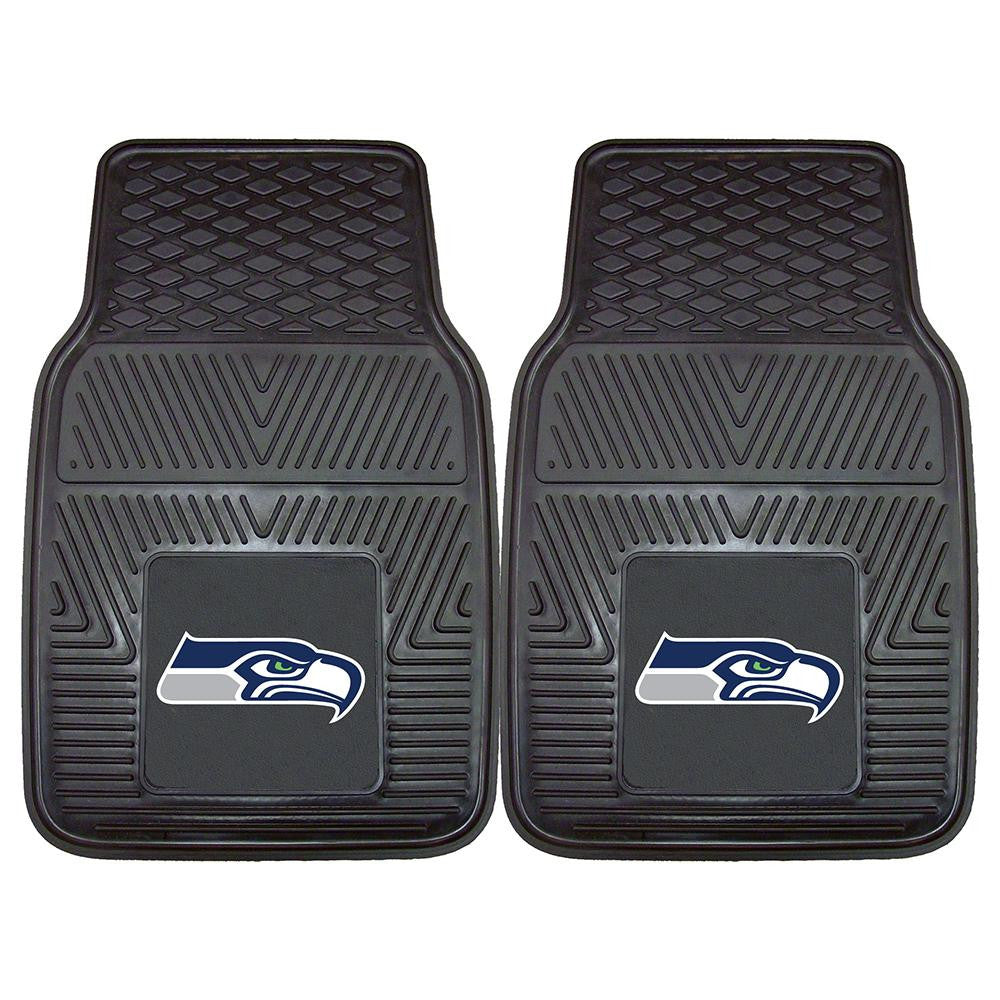 Seattle Seahawks NFL Heavy Duty 2-Piece Vinyl Car Mats (18x27)