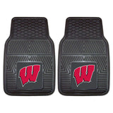 Wisconsin Badgers NCAA Heavy Duty 2-Piece Vinyl Car Mats (18x27)