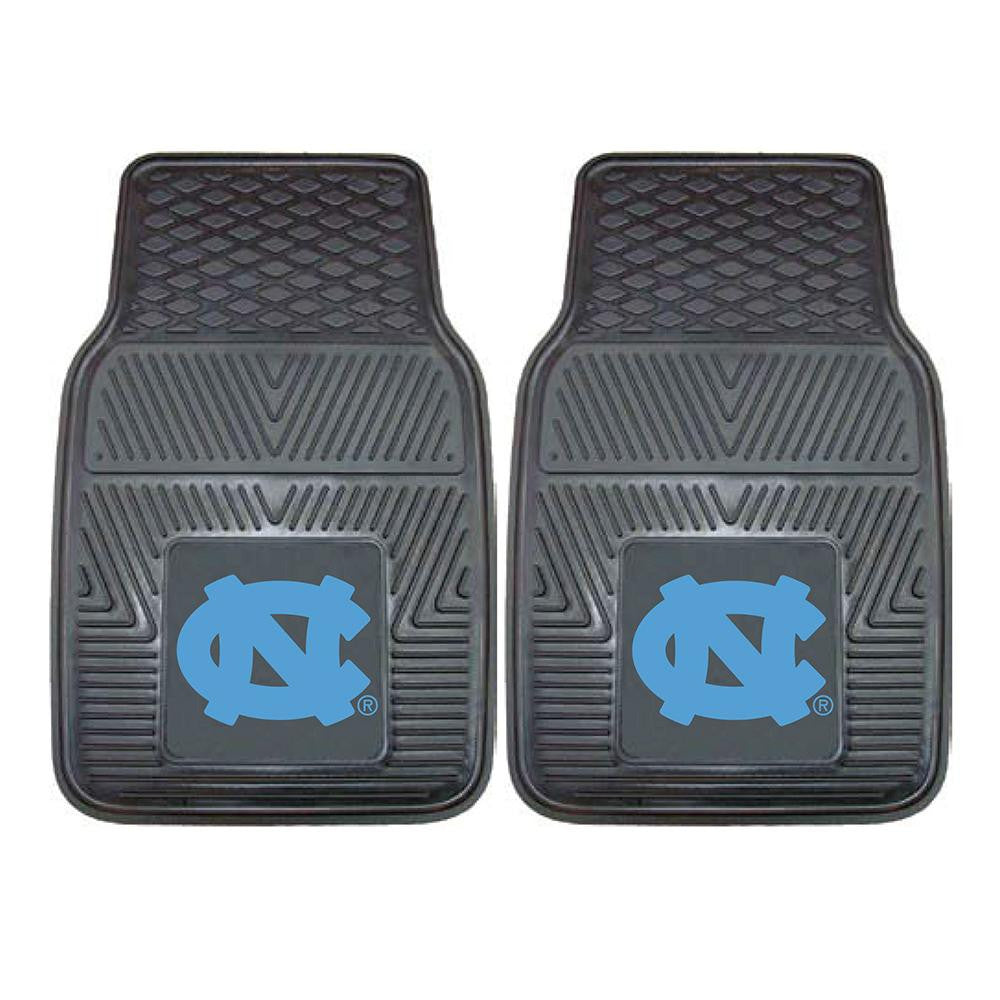 North Carolina Tar Heels NCAA Heavy Duty 2-Piece Vinyl Car Mats (18x27)