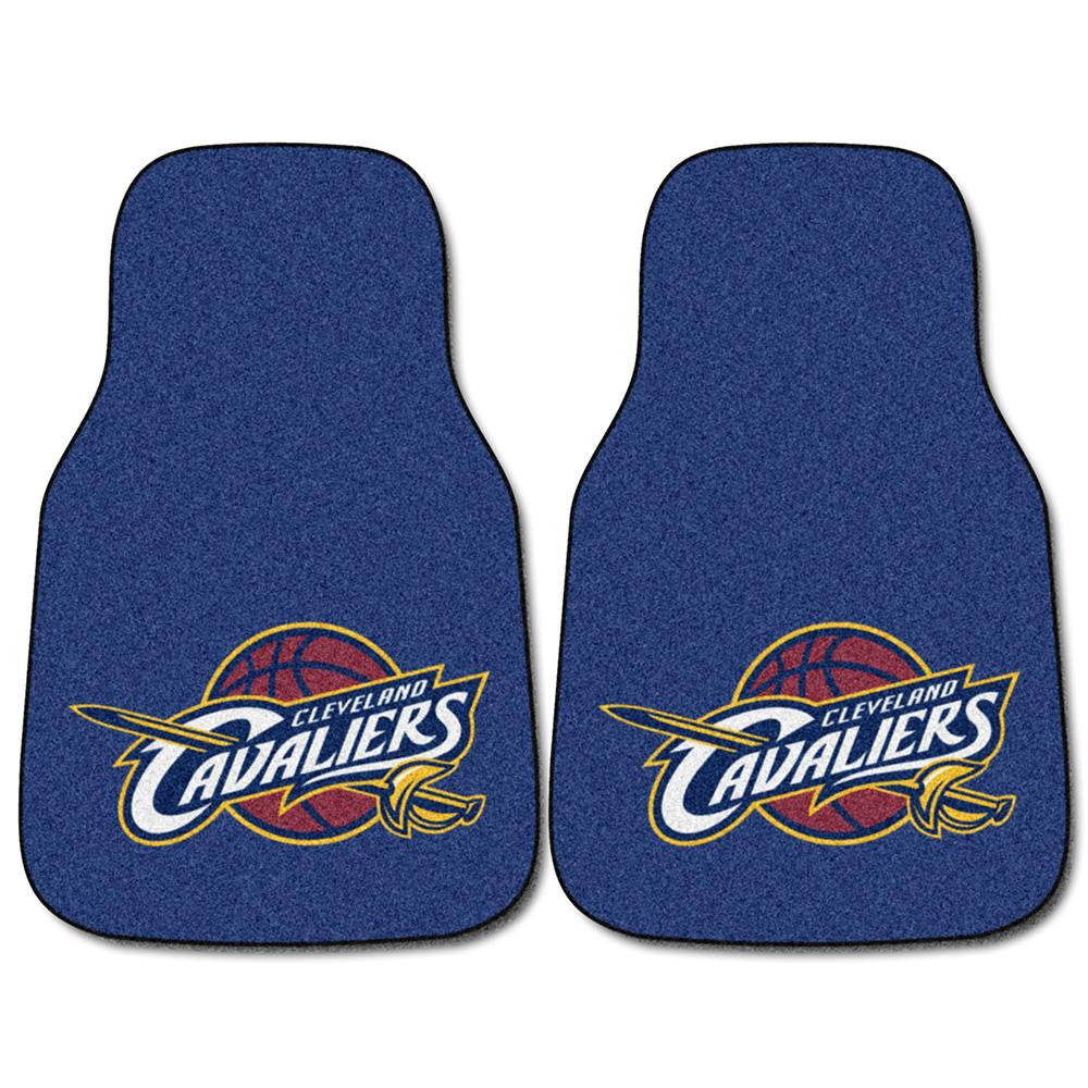 Cleveland Cavaliers NBA 2-Piece Printed Carpet Car Mats (18x27)