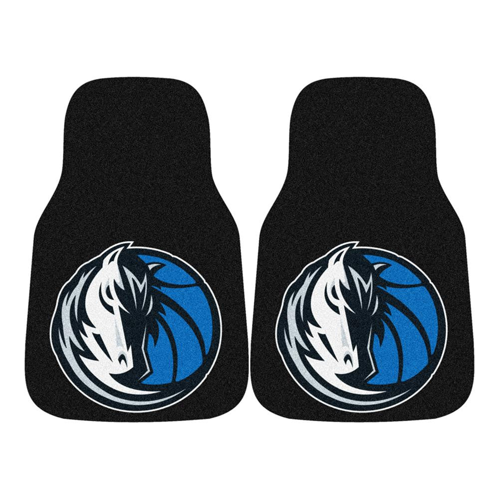 Dallas Mavericks NBA 2-Piece Printed Carpet Car Mats (18x27)