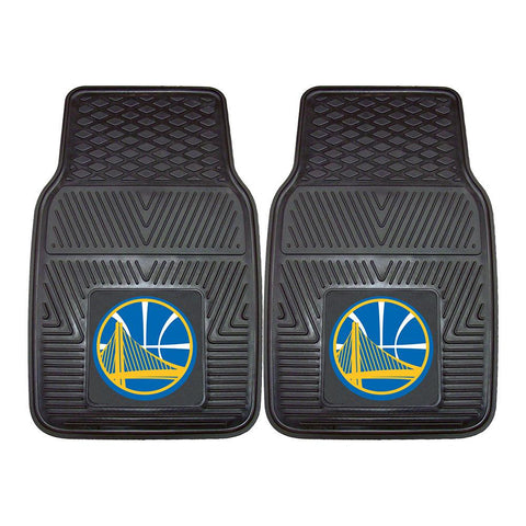 Golden State Warriors NBA Heavy Duty 2-Piece Vinyl Car Mats (18x27)