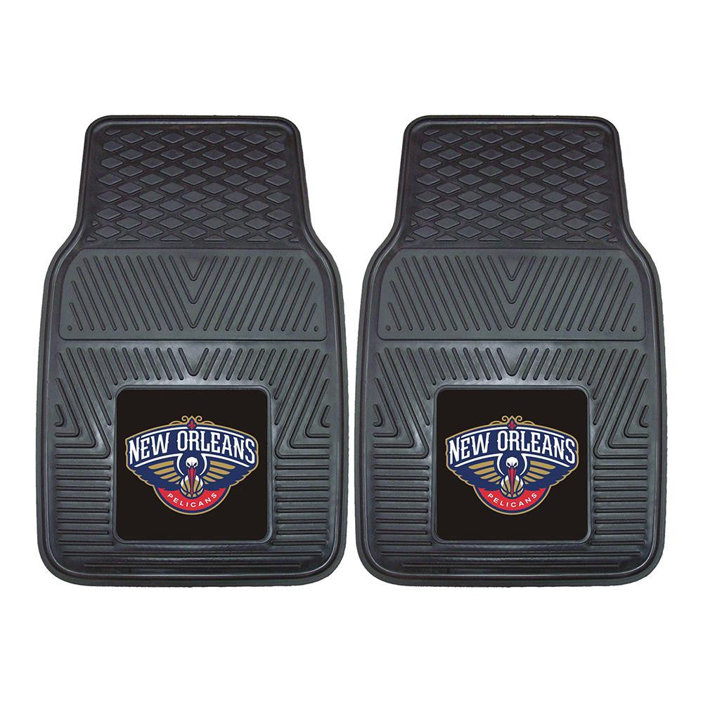 New Orleans Pelicans NBA Heavy Duty 2-Piece Vinyl Car Mats (18x27)