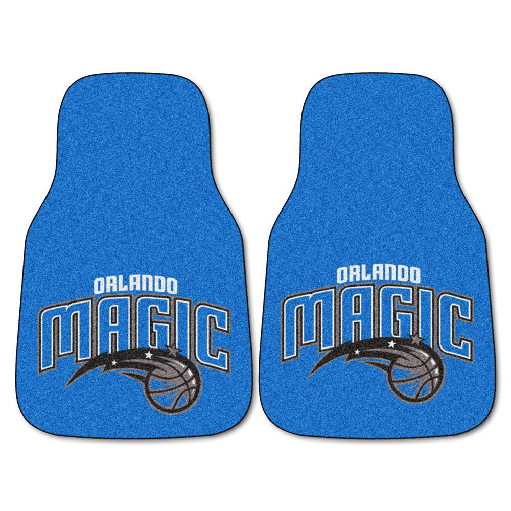 Orlando Magic NBA 2-Piece Printed Carpet Car Mats (18x27)