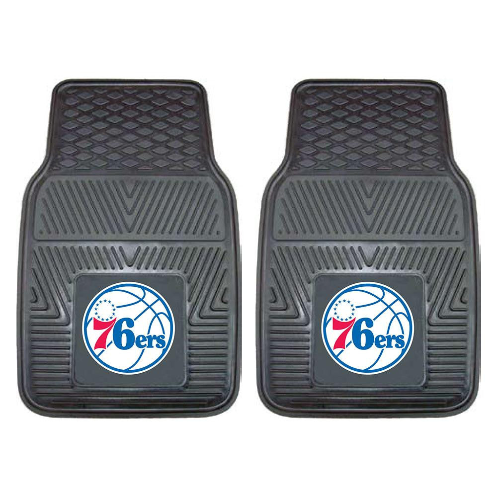 Philadelphia 76ers NBA Heavy Duty 2-Piece Vinyl Car Mats (18x27)