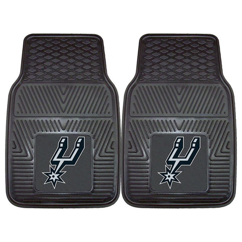 San Antonio Spurs NBA Heavy Duty 2-Piece Vinyl Car Mats (18x27)