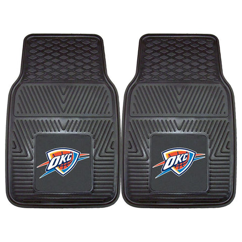 Oklahoma City Thunder NBA Heavy Duty 2-Piece Vinyl Car Mats (18x27)