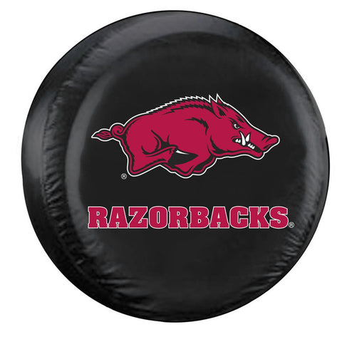 Arkansas Razorbacks NCAA Spare Tire Cover (Large) (Black)