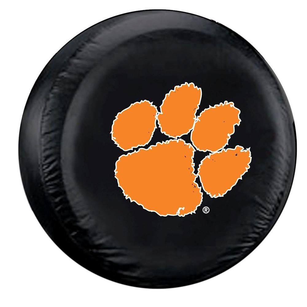 Clemson Tigers NCAA Spare Tire Cover (Large) (Black)