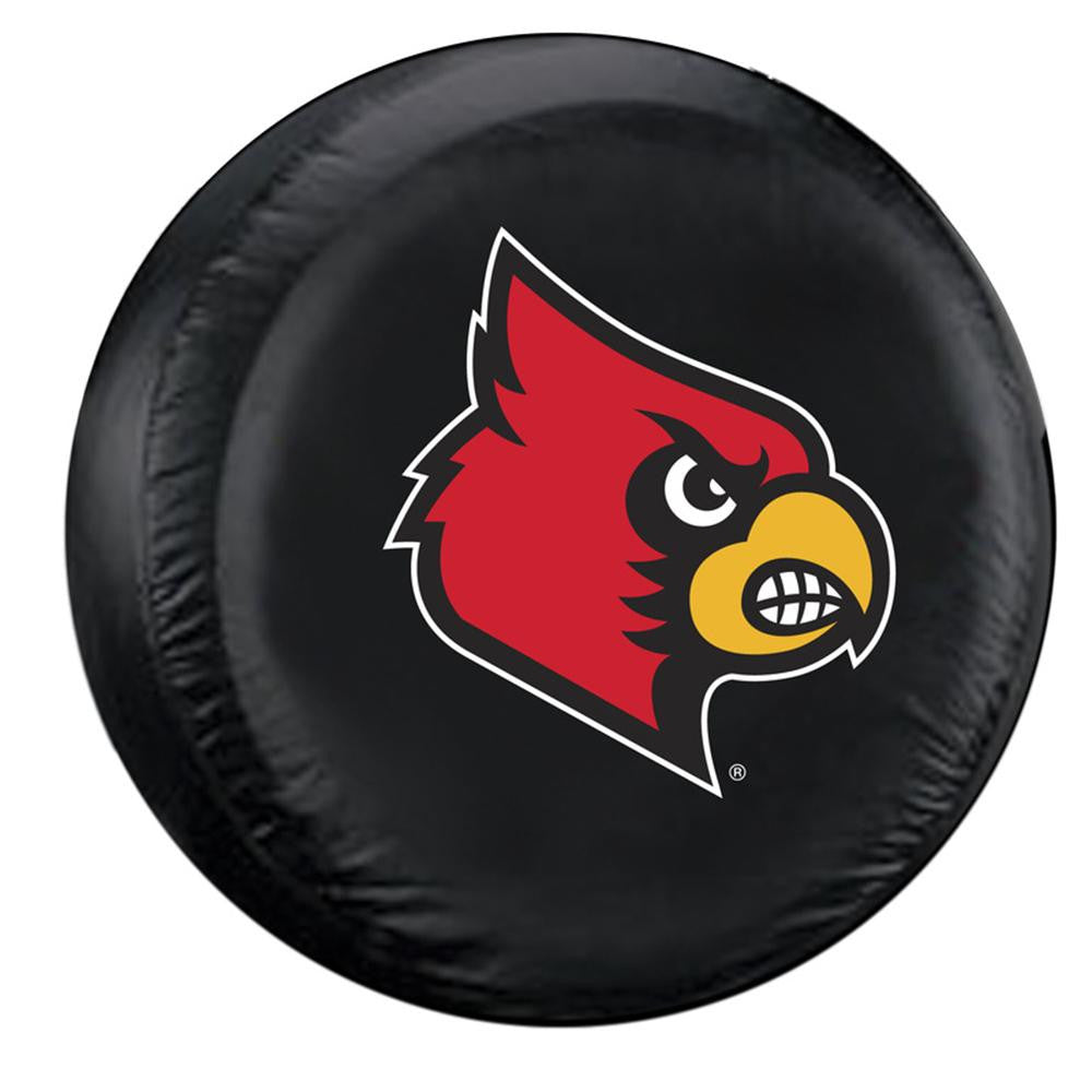Louisville Cardinals NCAA Spare Tire Cover (Large) (Black)