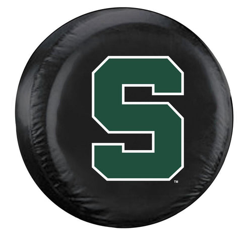 Michigan State Spartans NCAA Spare Tire Cover (Large) (Black)