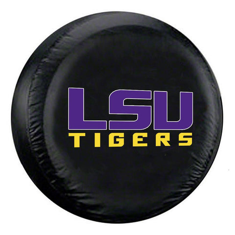 LSU Tigers NCAA LSU Spare Tire Cover (Standard) (Black)