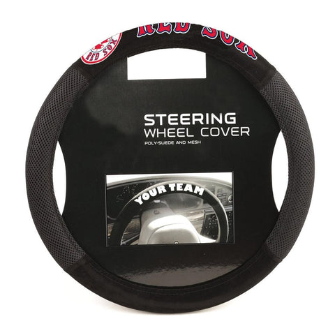 Boston Red Sox MLB Mesh Steering Wheel Cover