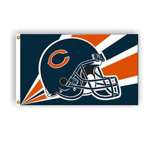 Chicago Bears NFL Helmet Design 3'x5' Banner Flag