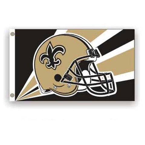 New Orleans Saints NFL Helmet Design 3'x5' Banner Flag