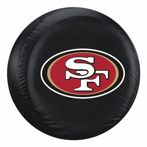 San Francisco 49ers NFL Spare Tire Cover (Large) (Black)